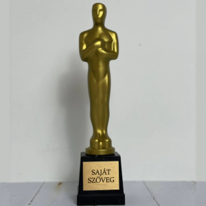 Lepd meg barátaidat, családtagjaidat, vagy akár kollégáidat egy valóban rangos elismeréssel! Ezentúl nem kell egészen Hollywood-ig menned, hogy kezedben tarthasd az ikonikus Oscar szobrot! Ez a gyönyörű, 26 centiméteres, Oscar- díj garantáltan levesz mindenkit a lábáról! Írj bele bátran egyedi szöveget, dátumot, így még személyesebbé teheted a meglepetést! Férfiaknak, nőknek és gyerekeknek egyaránt praktikus ajándék ötlet születésnapra, diplomaosztóra, díjkiosztókra, vagy akár munkahelyi csapatépítő versenyek alkalmával is tökéletesen helyt fog állni! A technológiának köszönhetően a nyomtatott fotó, szöveg nem tűnik el, az anyag felületén nem kitapintható, nem törik meg. Válassza ki kedvenc szövegét és készítse el az egyedi fényképes OSCAR szobrát Kattintson a Te Tervezd gombra és írja bele a szoborba a kívánt szöveget. Szerkesztőprogramunk segítségével szerkessze meg egyszerűen és gyorsan, néhány kattintással! (Előre elkészített sablonjaink közül is tud választani) (Ha nincs semmi elképzelése az se baj, írjon nekünk és mi segítünk megtervezni önnek)...