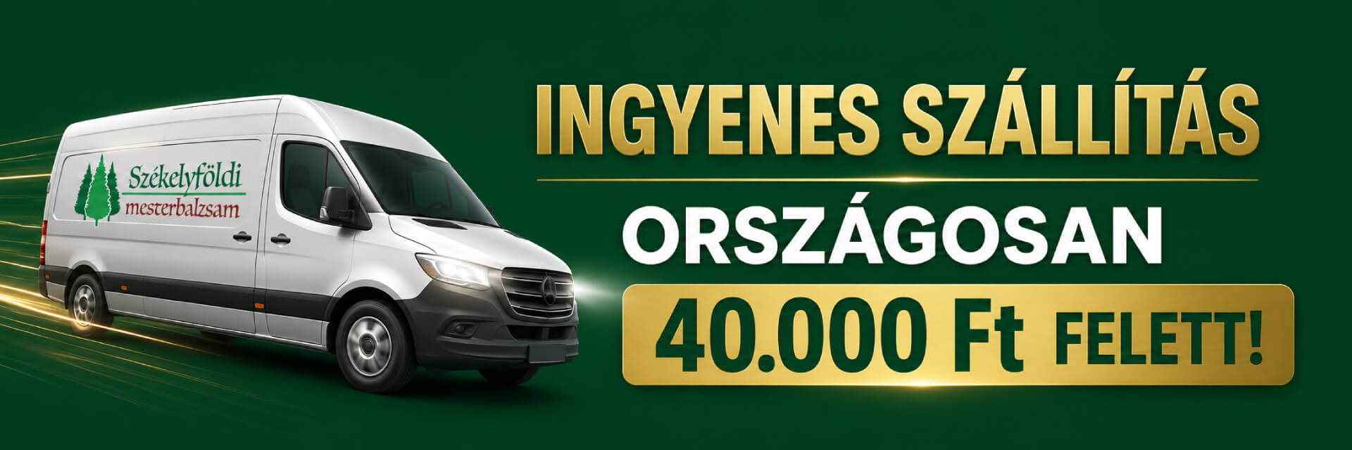 Ingyenes szállítás országosan 40.000 Ft felett